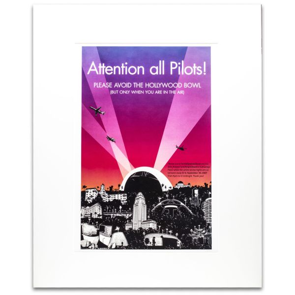 Hollywood Bowl Iconic LA Do Not Fly Print