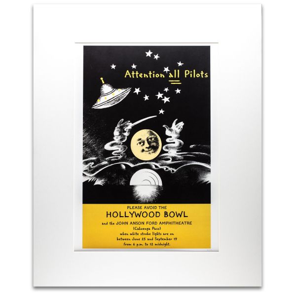 Hollywood Bowl Moon Do Not Fly Print