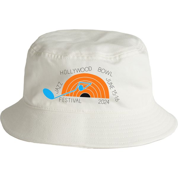 Hollywood Bowl Jazz Festival 2024 Bucket Hat - White