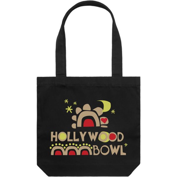 Hollywood Bowl With the Folks Tote Bag - Black