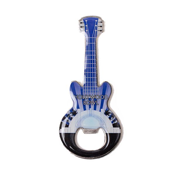 Hollywood Bowl Guitar Bottle Opener Magnet