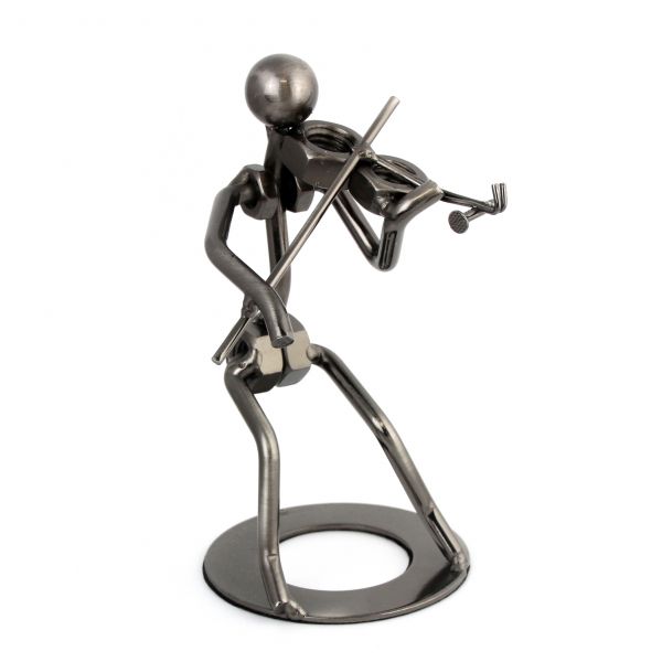 Violinist Metal Figure