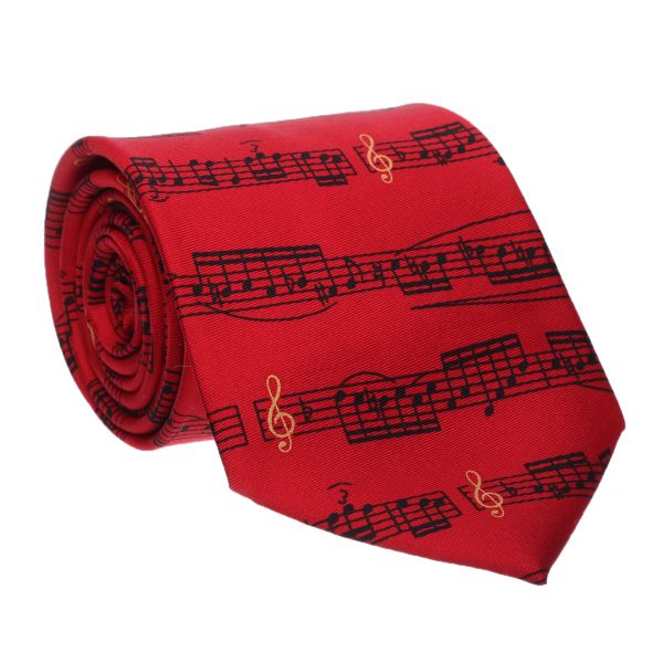 Red Notation Tie