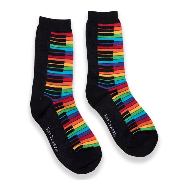 Women's Rainbow Piano Socks