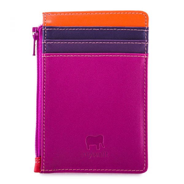 Credit Card Holder with Coin Purse - Sangria