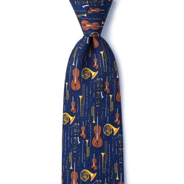 Well Orchestrated Blue Tie