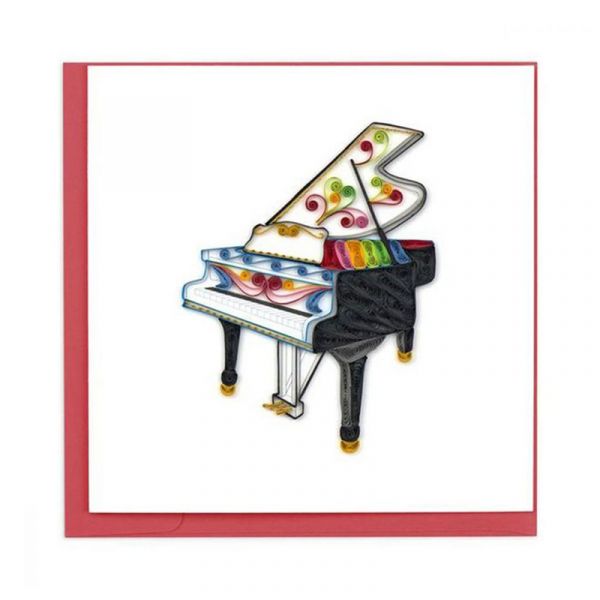 Grand Piano Quilling Card