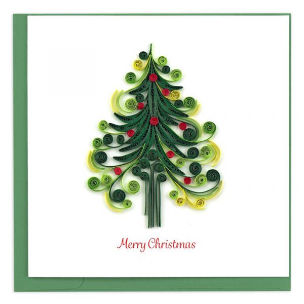 Christmas Tree Quilling Card