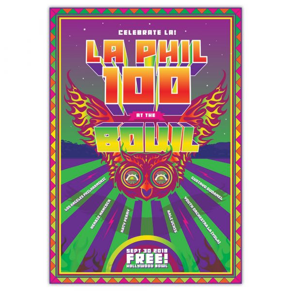 LA Phil 100 at the Bowl Poster Print