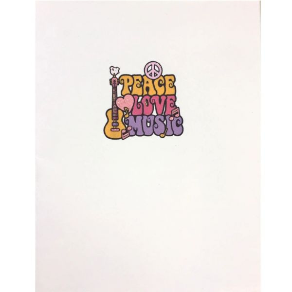 Peace Love Music Card