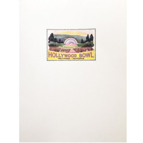 Vintage Hollywood Bowl Greeting Card