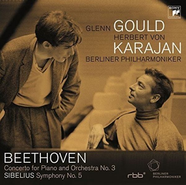Gould & Karajan: Beethoven Piano Concerto No. 3 / Sibelius Symphony No. 5 (CD)