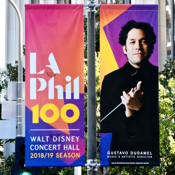LA Phil 100 Dudamel Street Pole Banners - 2018/19