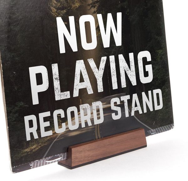 Vinyl Record Display Stand - Walnut