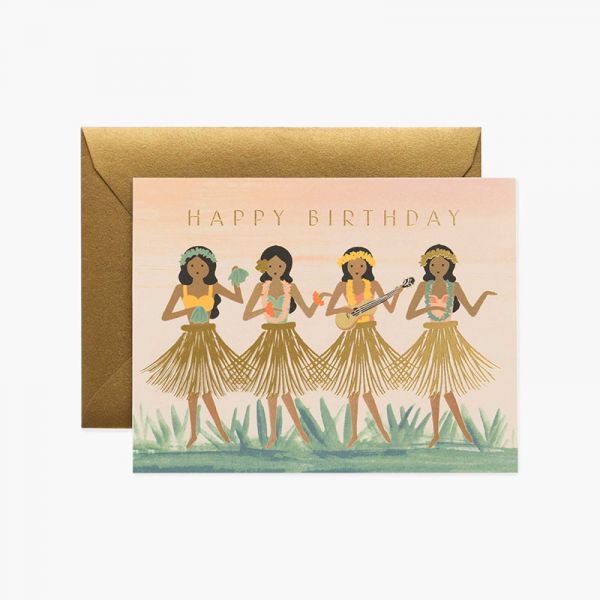 Hula Birthday Card