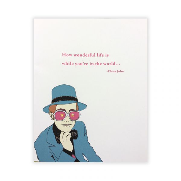 Elton John Birthday Card