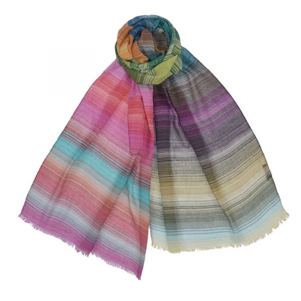 Fellowship Striped Scarf - Red Multi