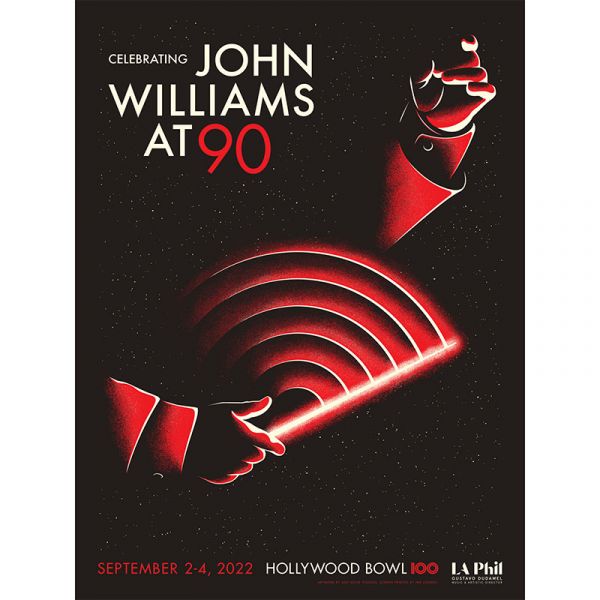 John Williams at 90 Poster - Red