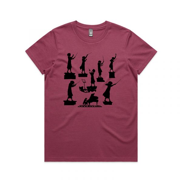 LA Phil Noted Woman Tee - Berry