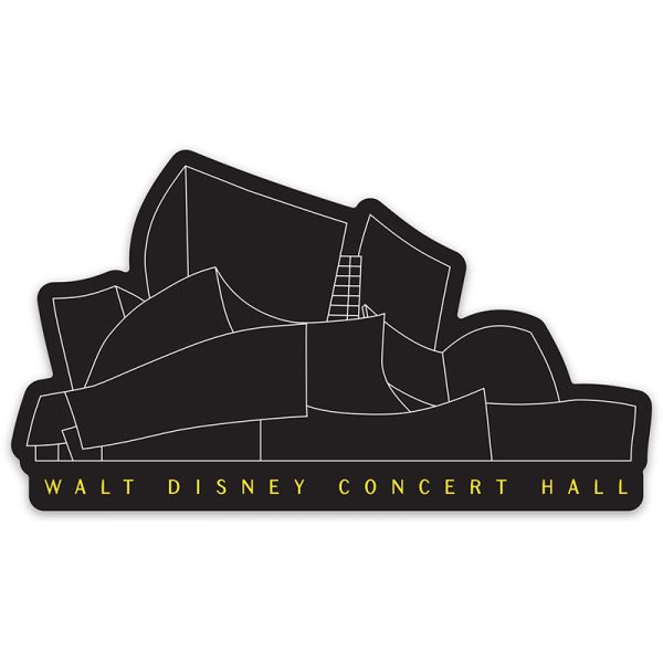 Walt Disney Concert Hall Sticker - Black