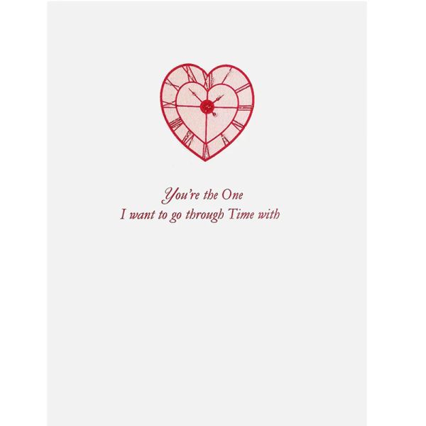 Heart Clock Greeting Card
