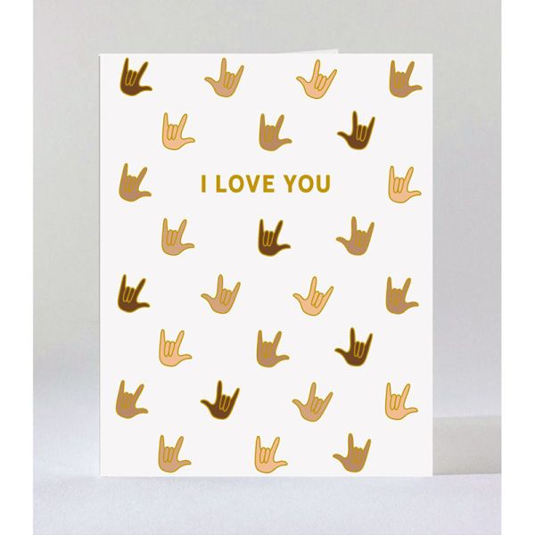 Sign Language Love Greeting Card