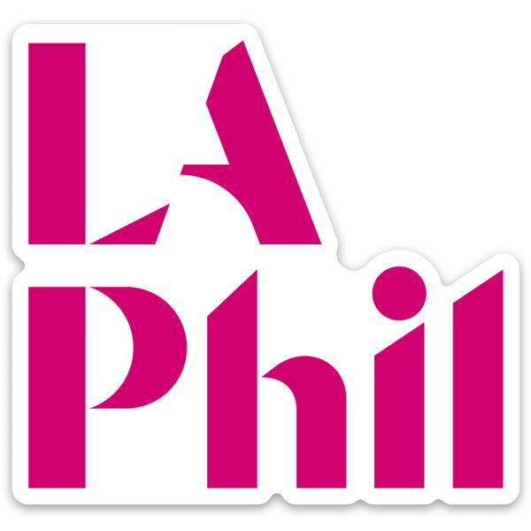 LA Phil Logo Sticker - Pink
