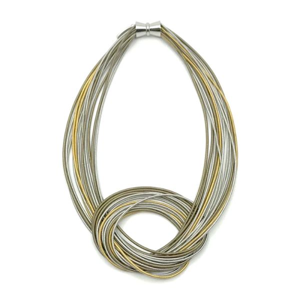 Piano Wire Knot Necklace