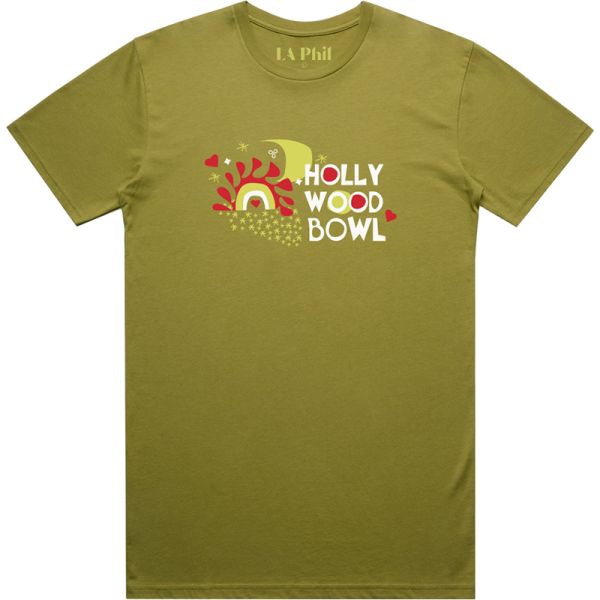 Hollywood Bowl With the Folks Tee - Moss