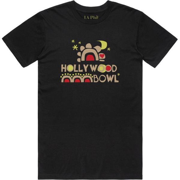 Hollywood Bowl With the Folks Tee - Black