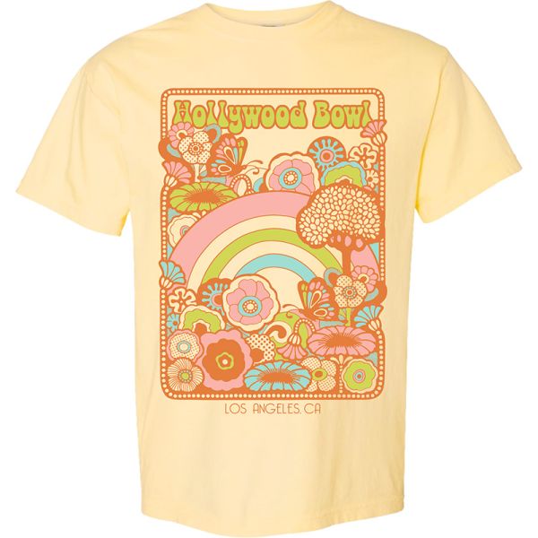 Hollywood Bowl Flower Power Tee - Butter