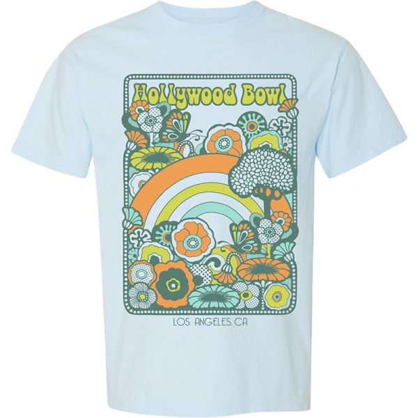 Hollywood Bowl Flower Power Tee - Blue