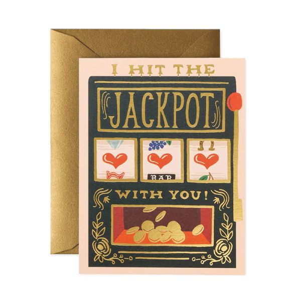 I Hit the Jackpot Greeting Card