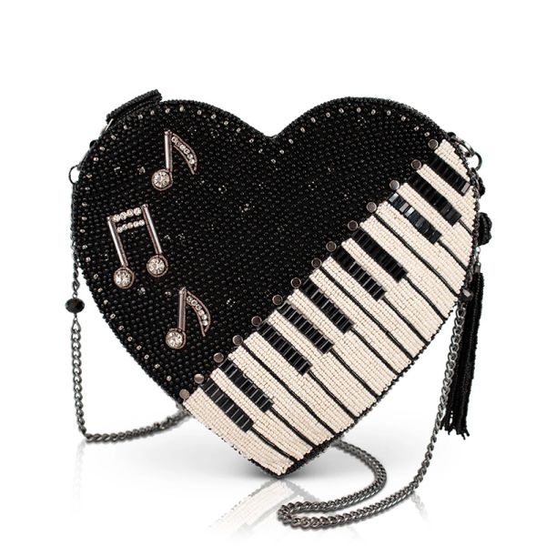 Heart Piano Keys Handbag