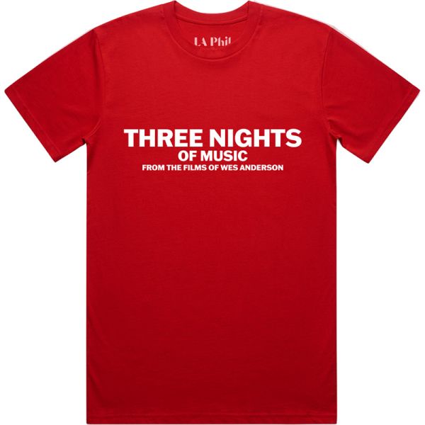 Music from the Films of Wes Anderson Concert T-shirt - Red