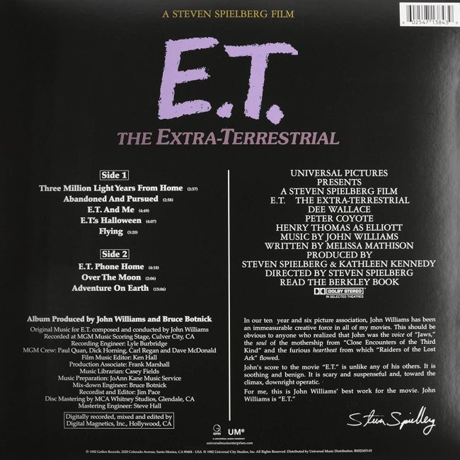 John Williams: E. T. The Extra Terrestrial Soundtrack (Vinyl)