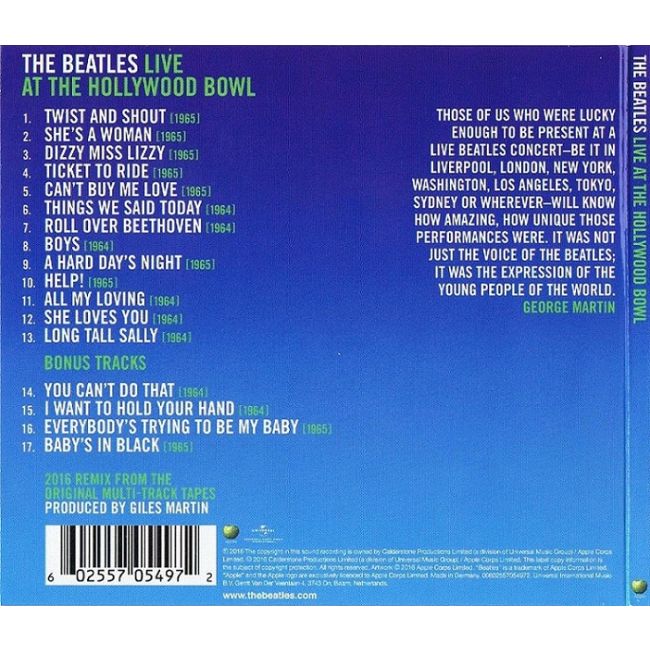 The Beatles Live at the Hollywood Bowl (CD)