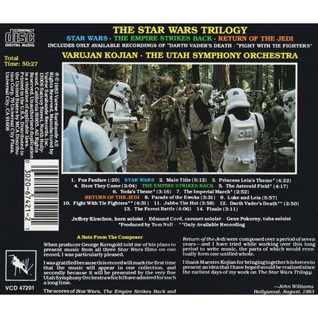 John Williams: The Star Wars Trilogy (CD)