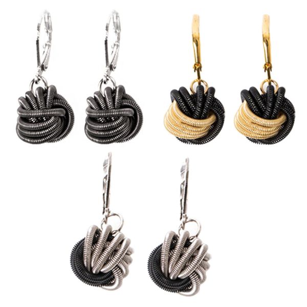 Piano Wire Knot Earrings
