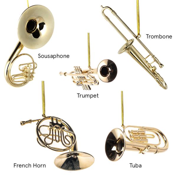 Miniature Trumpet Ornament