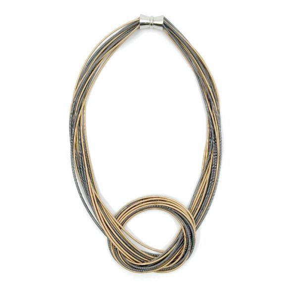 Piano Wire Multi Knot Necklace