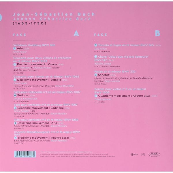 The Masterpieces of Bach (LP)