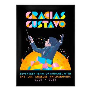 Gracias Gustavo Magnet - Black