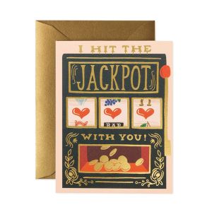 I Hit the Jackpot Greeting Card
