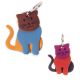 Leather Cat Key Chain - Assorted