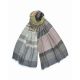 Daphne Striped Scarf- Gray