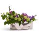 Hex Textured Elongated Vase