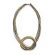 Champagne Piano Wire Knot Necklace