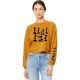 Ladies LA Phil Noted Woman Crop - Mustard