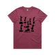 Ladies LA Phil Noted Woman Tee - Berry